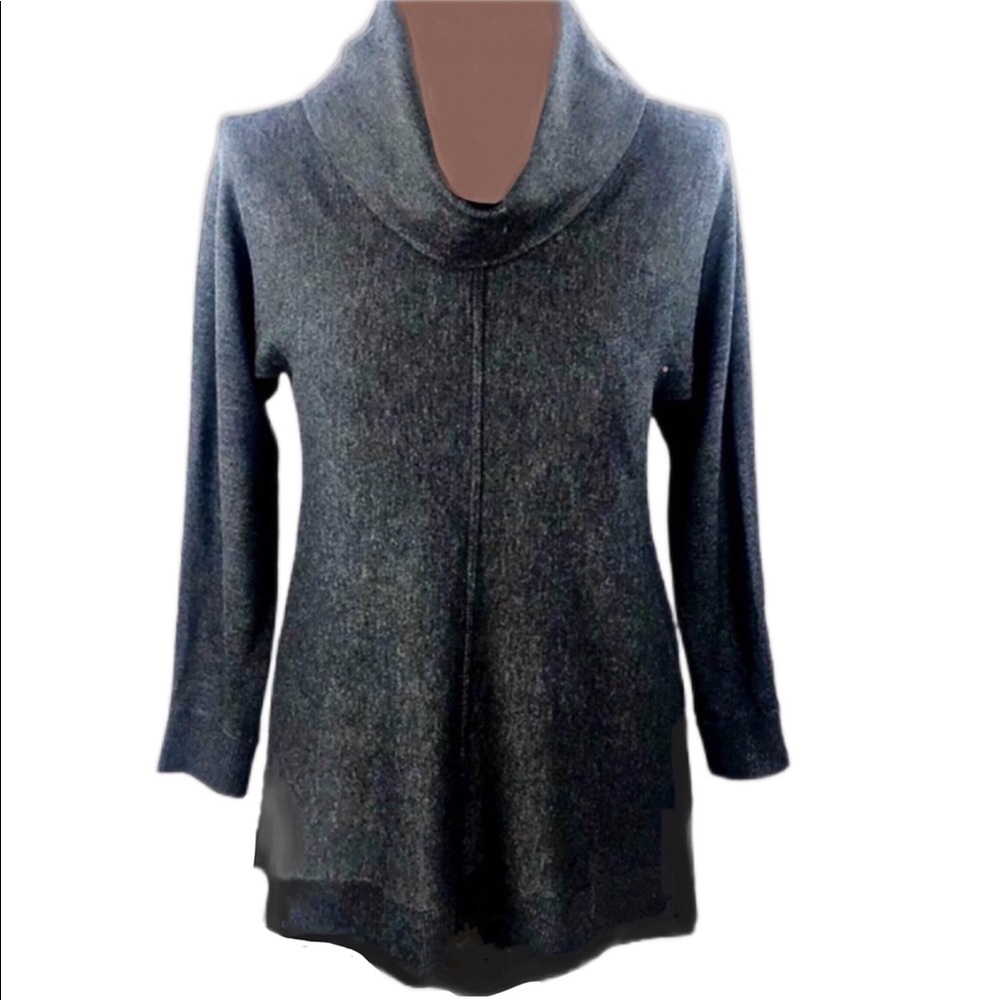 Dress Barn Womans Gray Crowel Neck Tunic Size M